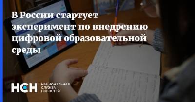 В России стартует эксперимент по внедрению цифровой образовательной среды