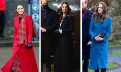 Все наряды герцогини Кейт в рождественском туре по Великобритании