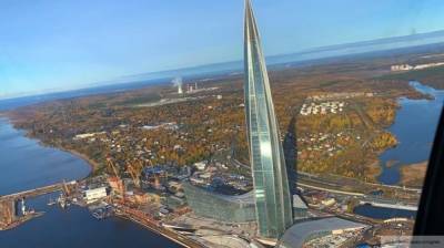 В Петербурге завершили первый этап строительства дорог к "Лахта-центру"
