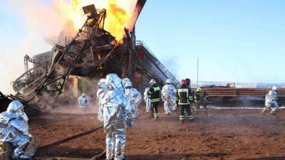 В МЧС сообщили о ликвидации пожара на нефтяной скважине под Оренбургом