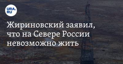 Жириновский заявил, что на Севере России невозможно жить