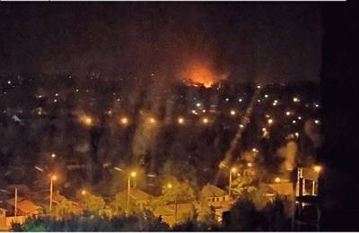 В Донецке произошел сильный пожар: фото