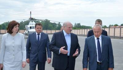 Лукашенко улетел в Витебскую область