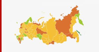 Опубликована карта выхода России из режима ограничений