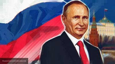Путин принимает участие в поднятии флага России на Поклонной горе