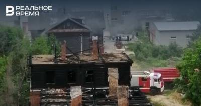 В Зеленодольске пользователи соцсетей заметили пожар в «Полукамушках»