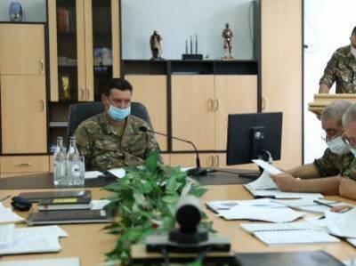 Состоялось дистанционное заседание Военного совета АО Арцаха