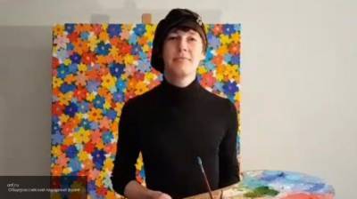 Русский художник передал из Швейцарии картину в дар волонтерам