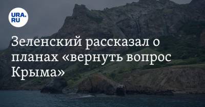 Зеленский рассказал о планах «вернуть вопрос Крыма»