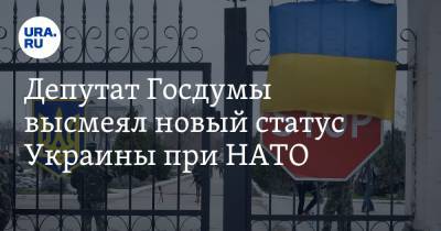 Депутат Госдумы высмеял новый статус Украины при НАТО