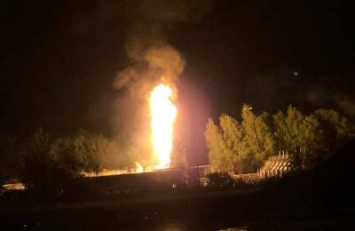 Пожар на газохранилище в Казани: один человек погиб, тушат с поезда