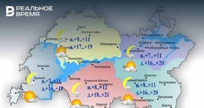 В Татарстане ожидается дождь и +21˚