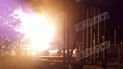 Режим ЧС ввели из-за пожара на газоперерабатывающей станции в Казани