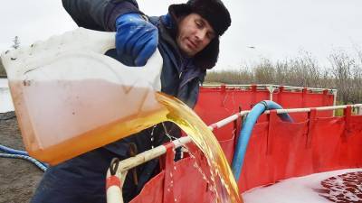 В Норильске за сутки собрали более 4 тыс. кубометров топливно-водяной смеси