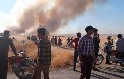 Насильственное выселение: Турецкие наёмники сожгли около 6 000 гектар посевов
