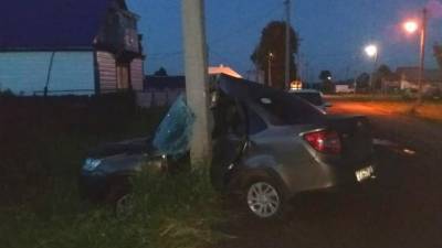 В Башкирии «Лада» врезалась в столб – водитель погиб