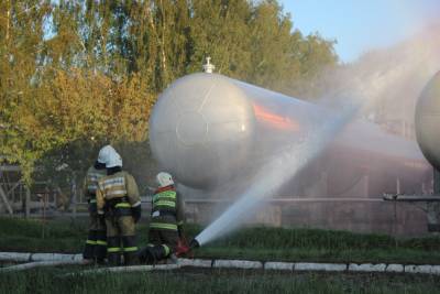 Пожар на газораспределительной станции в Казани полностью потушили