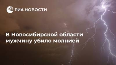 В Новосибирской области мужчину убило молнией