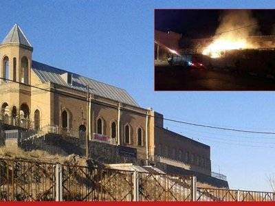 В Иране загорелась территория близ армянской церкви Сурб Мариам Аставацацин: пожар локализован, о жертвах не сообщается