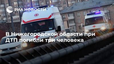 В Нижегородской области при ДТП погибли три человека