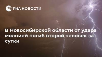 В Новосибирской области от удара молнией погиб второй человек за сутки