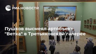Пушков высмеял артобъект "Ветка" в Третьяковской галерее