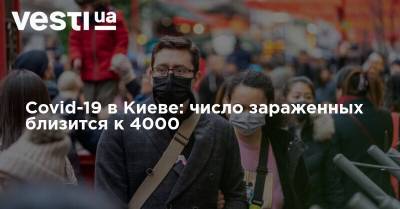 Covid-19 в Киеве: число зараженных близится к 4000