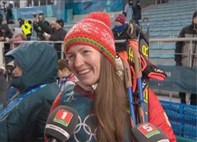 Дарья Домрачева завоевала серебряную медаль - вторую медаль в копилку сборной Беларуси