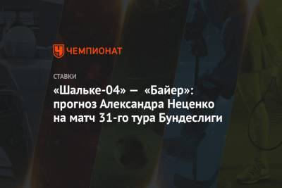 «Шальке-04» — «Байер»: прогноз Александра Неценко на матч 31-го тура Бундеслиги