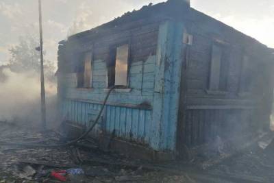 При пожаре в Плюсском районе погиб житель Санкт-Петербурга
