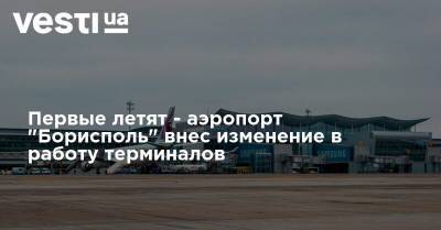 Первые летят - аэропорт "Борисполь" внес изменение в работу терминалов