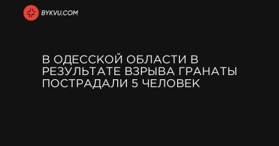В Одесской области в результате взрыва гранаты пострадали 5 человек