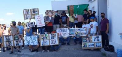 Туркмены на Кипре вышли на митинг против Бердымухамедова