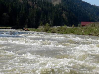Туристы на всю ночь застряли на реке в Закарпатской области: что произошло