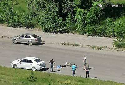 На промзоне Ульяновска сбили велосипедиста