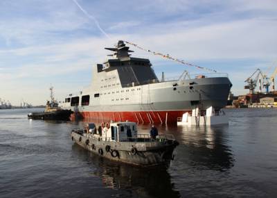 Хлопок газа произошел на строящемся для ВМФ корабле "Иван Папанин"