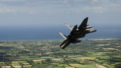 Истребитель F-15C ВВС США потерпел крушение в Северном море