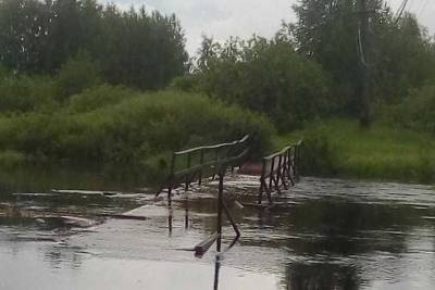 Мост Жириновского в Тверской области уплыл по течению неизвестно куда