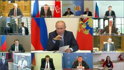 Владимир Путин провел совещание на тему поддержки граждан и экономики в условиях пандемии