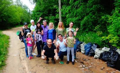 У Солдатского озера в Смоленске волонтеры собрали 43 мешка мусора