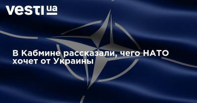 В Кабмине рассказали, чего НАТО хочет от Украины