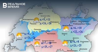 Сегодня в Татарстане ожидается потепление до +27 градусов