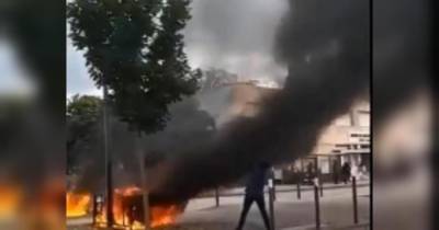 Во Франции проходят массовые беспорядки с участием чеченцев (видео)