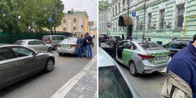 Беспилотный автомобиль попал в аварию в центре Москвы
