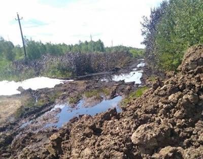 На севере Свердловской области произошел разлив нефти
