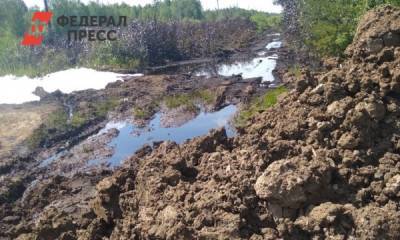 На севере Свердловской области произошел разлив нефтепродуктов