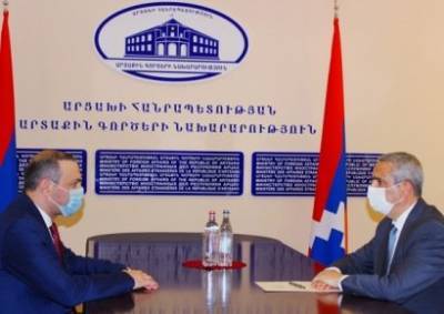 Глава МИД Арцаха встретился с секретарем Совета безопасности Армении