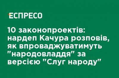 10 законопроектов: нардеп Качура рассказал, как будут внедрять "народовластие" по версии "Слуг народа"
