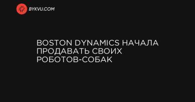 Boston Dynamics начала продавать своих роботов-собак
