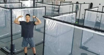 В спортзале США создали контейнеры для занятий в период COVID-19
